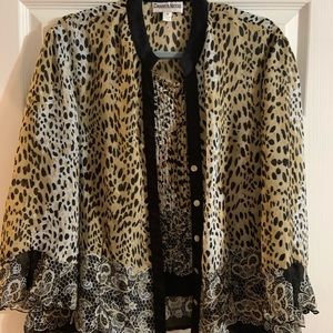 Leopard print top and cover